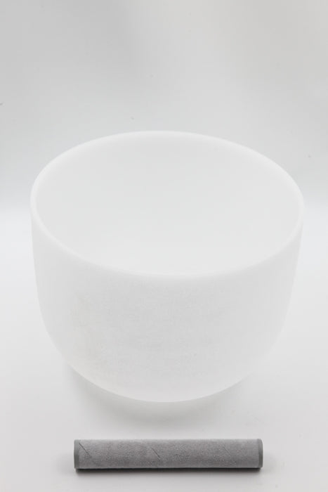 Singing Bowl Crystal Quartz Chakra 440 Hz with Mallet 30 cm