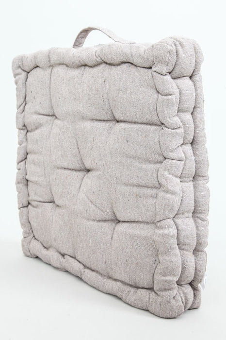 Set of 2 Cachet Hit seat cushions, taupe, 40x40x7 cm