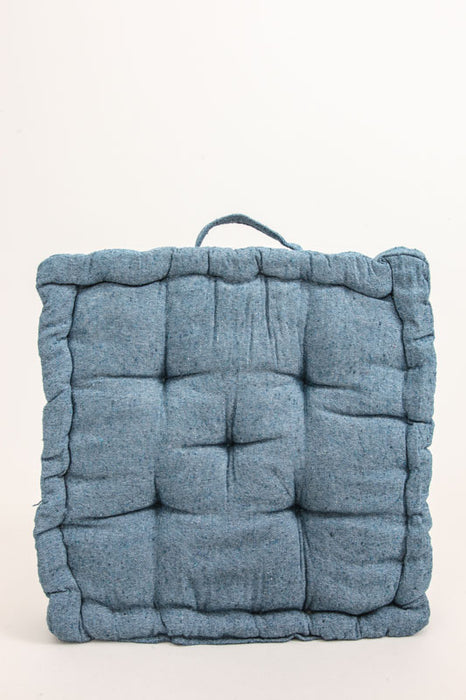 Lot de 2 coussins d'assise Cachet Hit, bleu, 40x40x7 cm