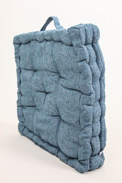 Lot de 2 coussins d'assise Cachet Hit, bleu, 40x40x7 cm