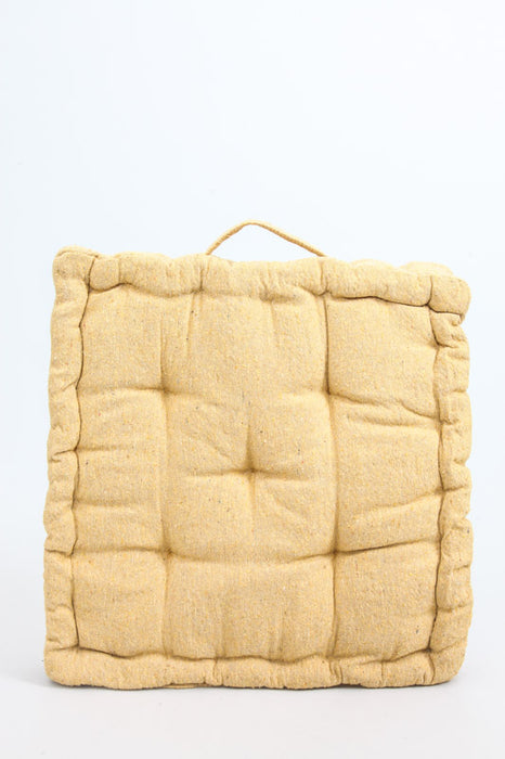 Lot de 2 coussins d'assise Cachet Hit jaune moutarde 40x40x7 cm