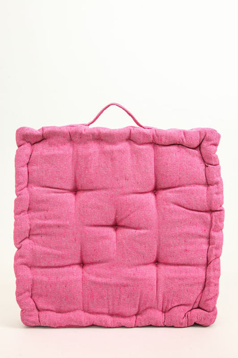 Set of 2 Cachet Hit seat cushions, coral, 40x40x7 cm