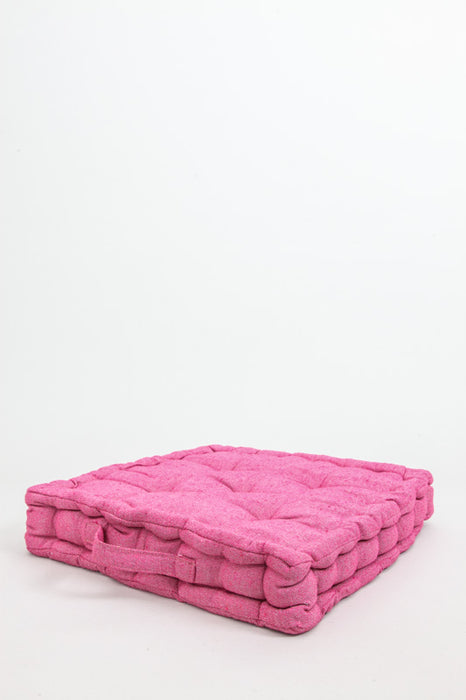 Set of 2 Cachet Hit seat cushions, coral, 40x40x7 cm