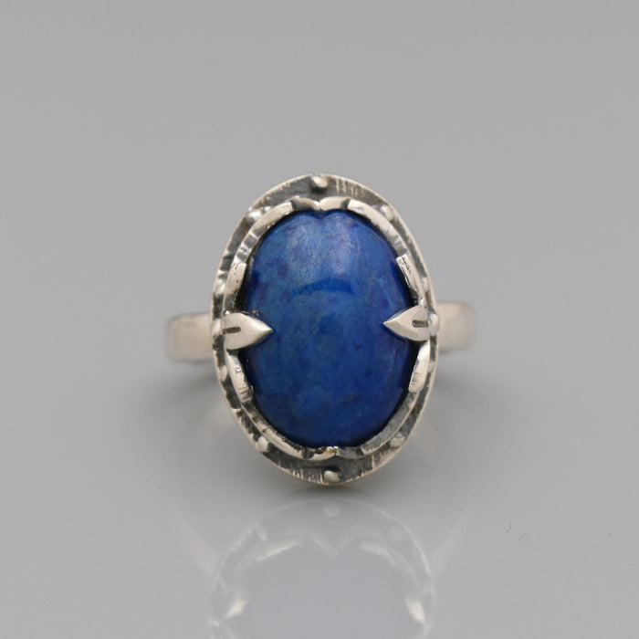 Bague en argent lapis-lazuli