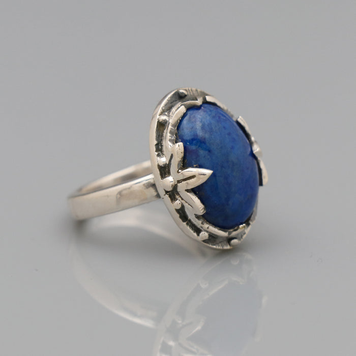 Bague en argent lapis-lazuli