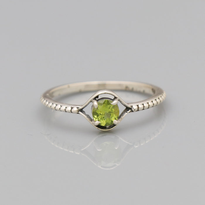 Bague argent péridot