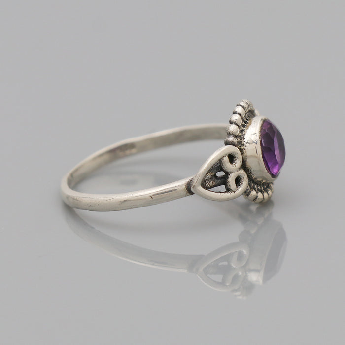 Bague argent améthyste