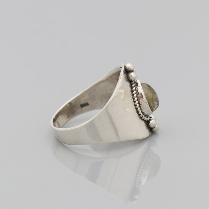 Bague argent labradorite