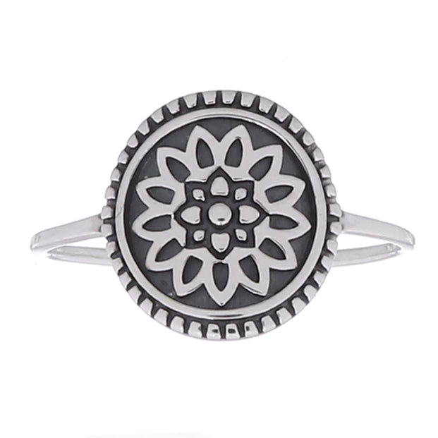 bague en argent Mandala