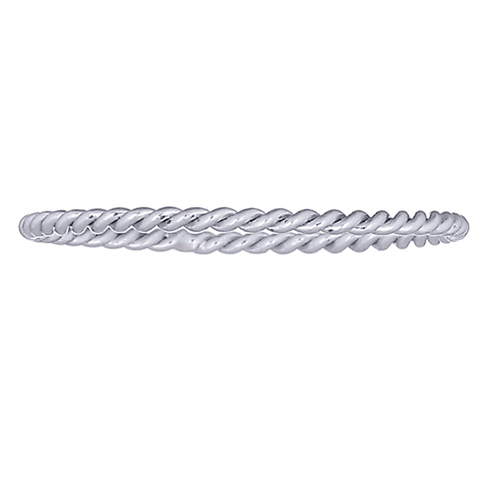 bague en argent torsadée