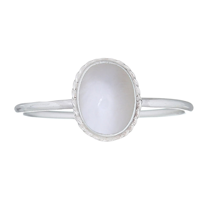 Bague argent nacre