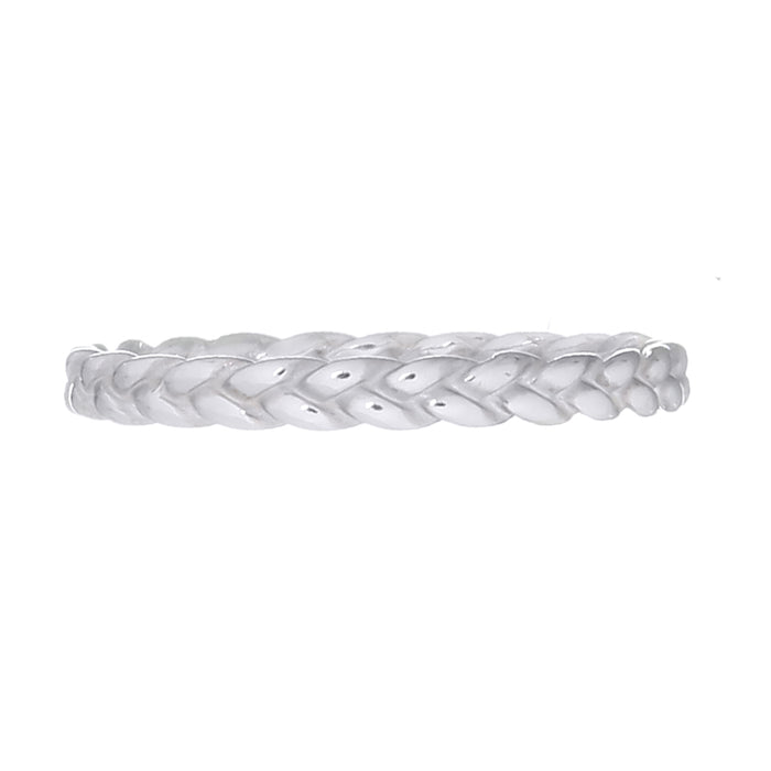 bague en argent tressée