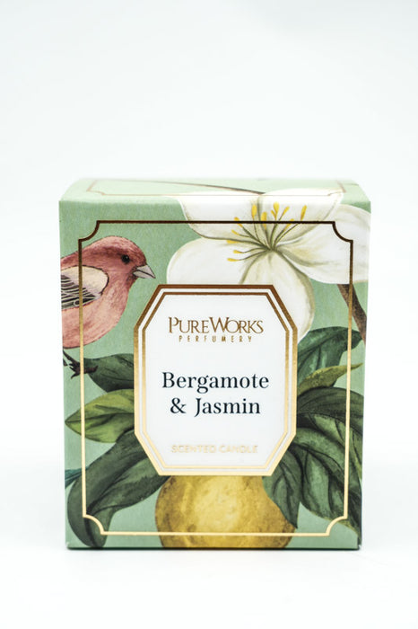 Bougie parfumée 185 g cire de soja bergamote &amp; jasmin