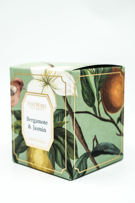 Bougie parfumée 185 g cire de soja bergamote &amp; jasmin