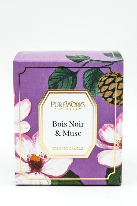 Scented candle 185 gr. Soy wax Bois Noir &amp; Musc