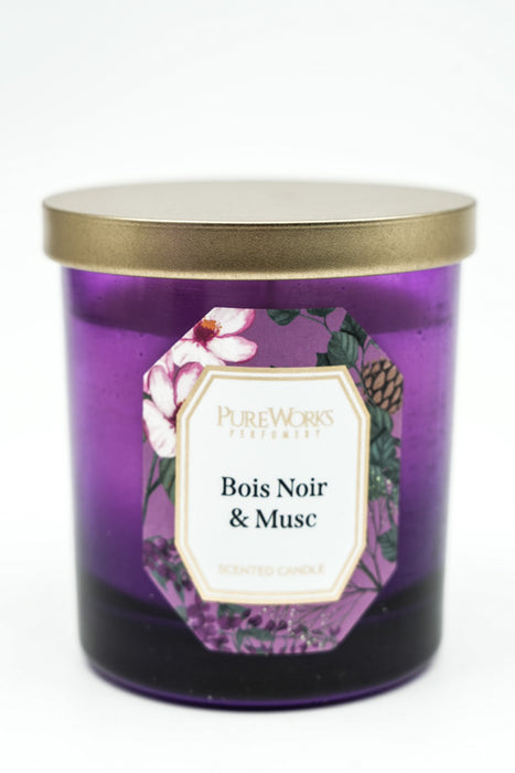 Scented candle 185 gr. Soy wax Bois Noir &amp; Musc