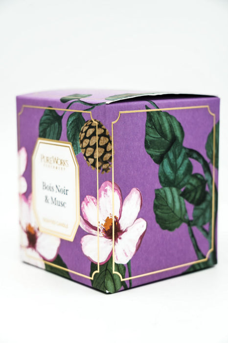 Scented candle 185 gr. Soy wax Bois Noir &amp; Musc