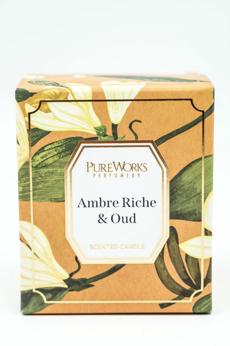 Scented candle 185 g soy wax Ambre Riche &amp; Oud