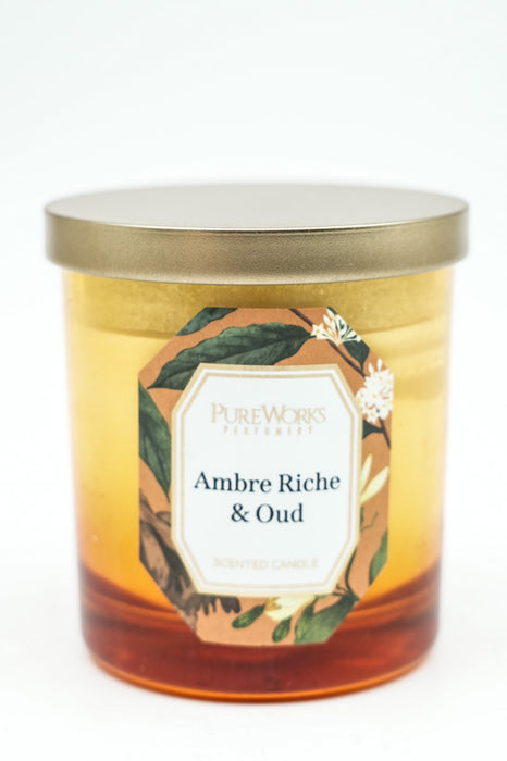 Scented candle 185 g soy wax Ambre Riche &amp; Oud