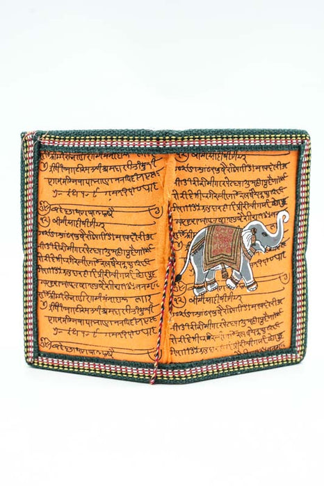 Notizbuch handgemacht klein Elefant orange