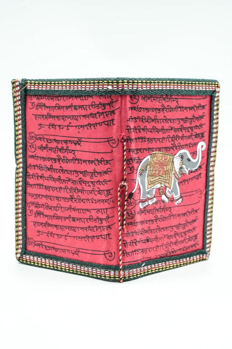 Notebook handmade small elephant red