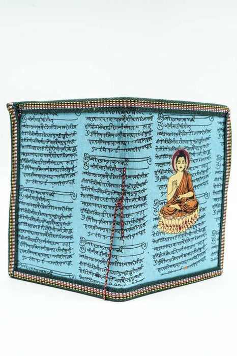 Notebook handmade large Buddha petrol
