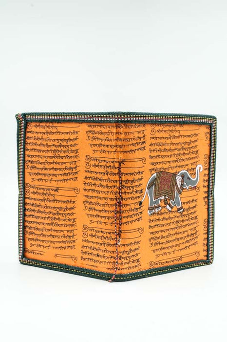 Notizbuch handgemacht gross Elefant orange