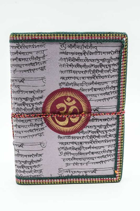 Notizbuch handgemacht gross OM violett