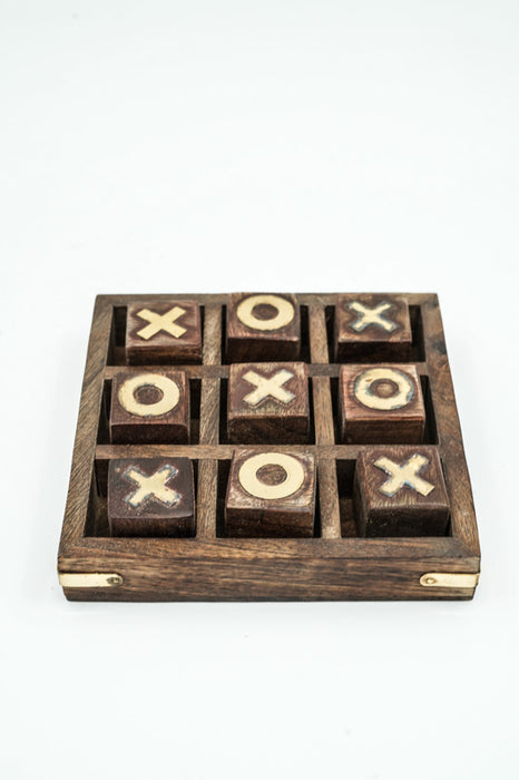 Tic Tac Toe XOXO game mango wood