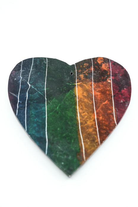 Incense holder soapstone large heart