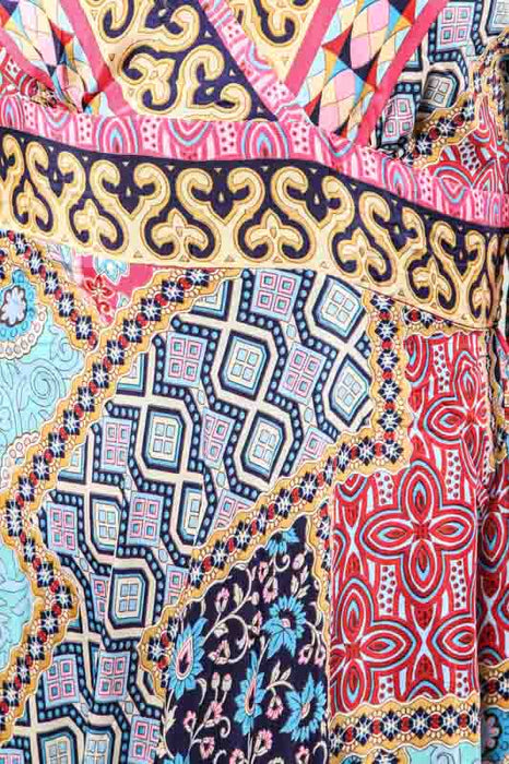 Kleid lang Kunstseide assortiert - One Size