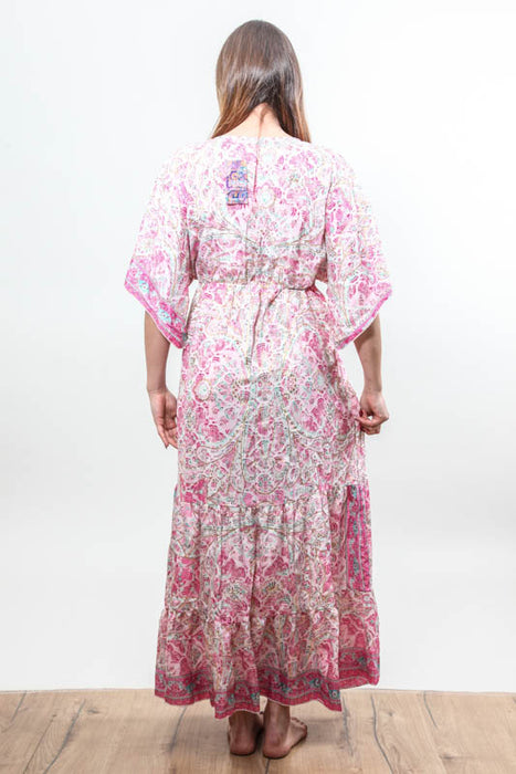 Kleid lang Kunstseide/Viskose assortiert - One Size