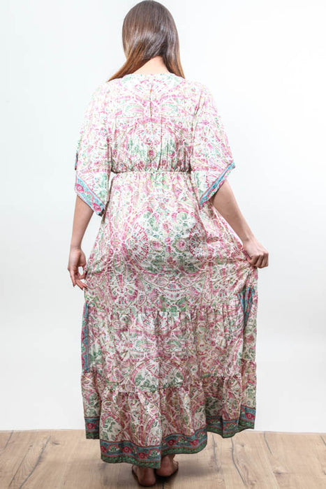 Kleid lang Kunstseide/Viskose assortiert - One Size