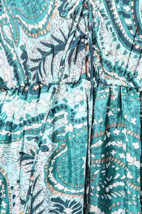Kleid kurz Kunstseide gemustert assortiert - One Size