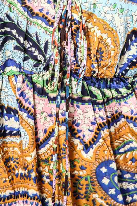 Kleid kurz Kunstseide gemustert assortiert - One Size