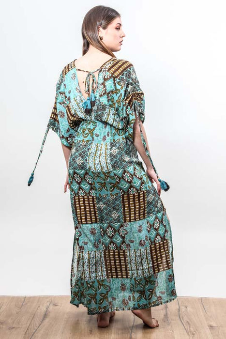 Kleid lang weite Ärmel Rayon assortiert - One Size