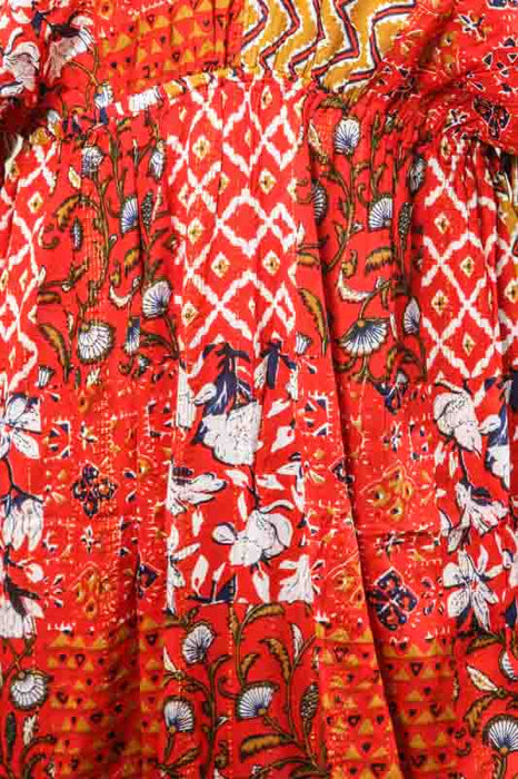 Kleid lang weite Ärmel Rayon assortiert - One Size