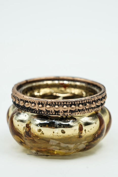 Lanterne dorée 6x6x3,5 cm