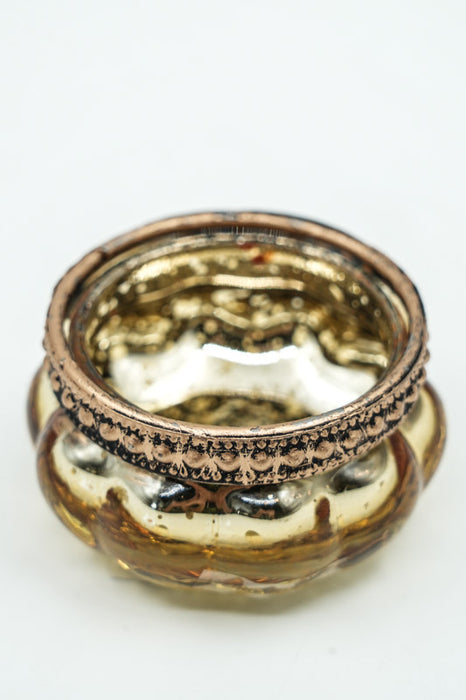 Lanterne dorée 6x6x3,5 cm