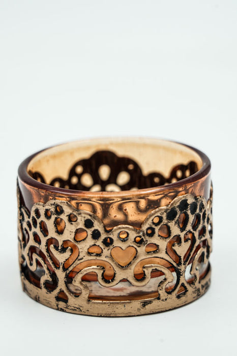 Lanterne orange 5,5x5,5x3,5 cm