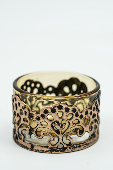 Lanterne jaune 5,5x5,5x3,5 cm