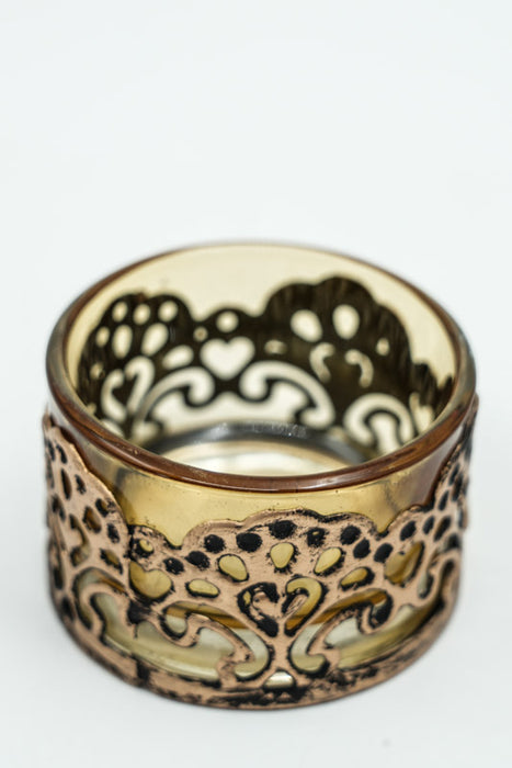 Lanterne jaune 5,5x5,5x3,5 cm