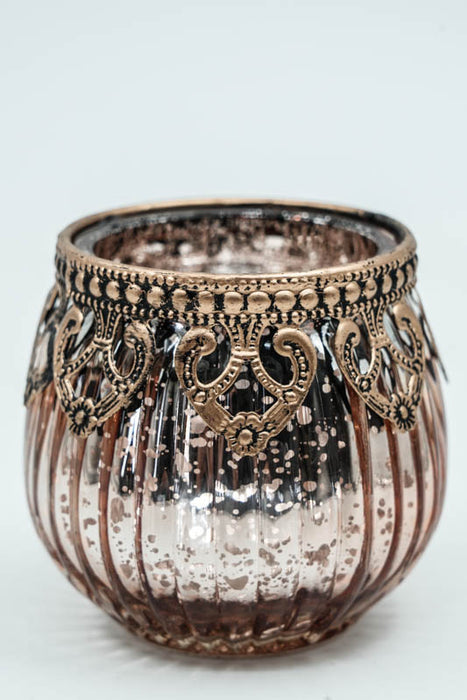 Lanterne marron clair 8x8x7,5 cm