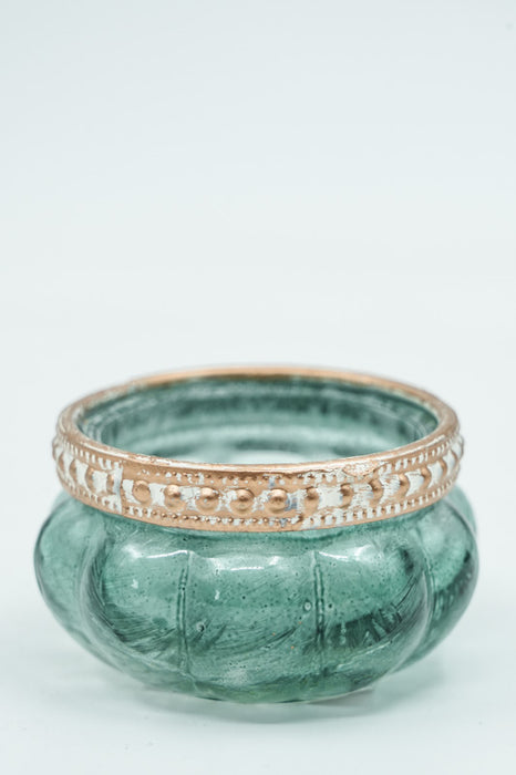 Lanterne bleue 6x6x3,5 cm