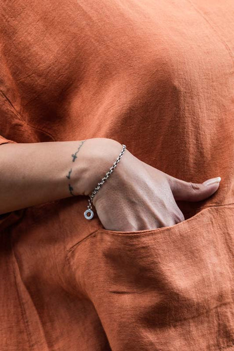 Tunique en lin rouille - Taille unique