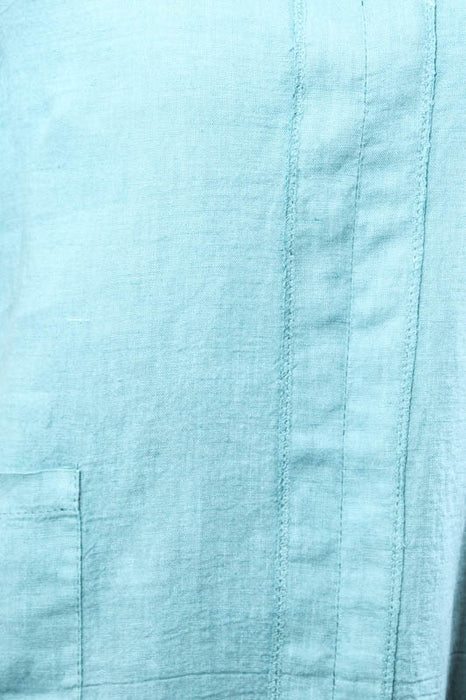 Wide linen top petrol - One Size
