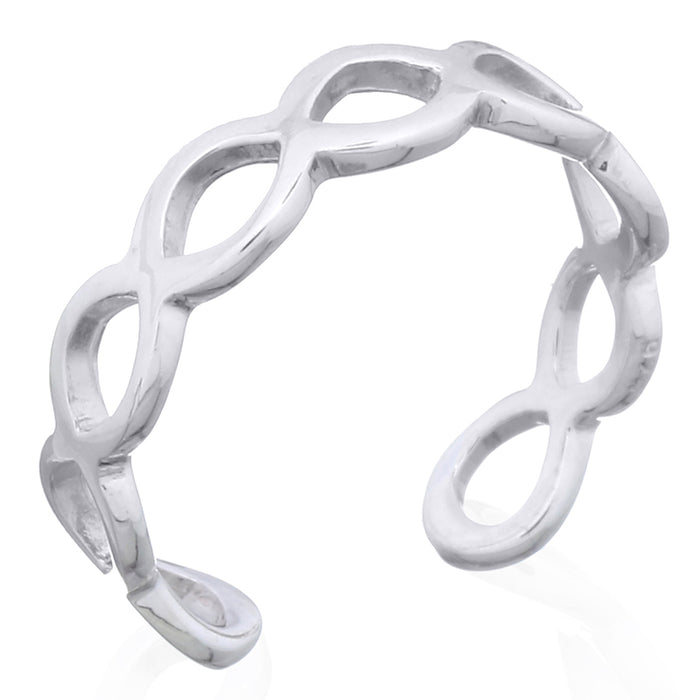Bague d'orteil en argent Infinity