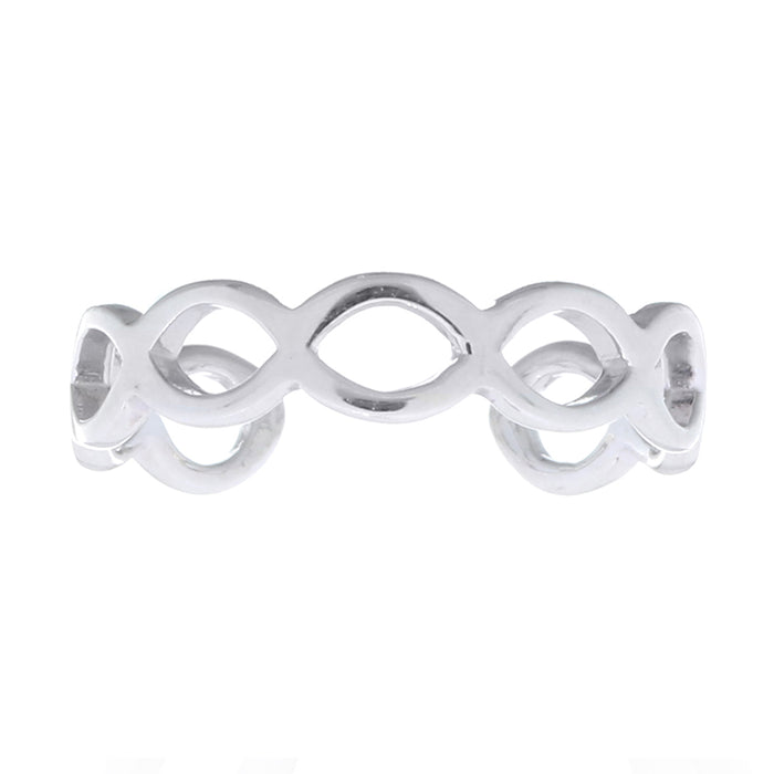 Bague d'orteil en argent Infinity
