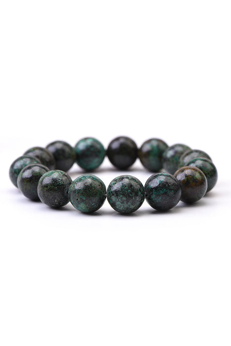 Bracelet 12mm African turquoise, class A, 19cm