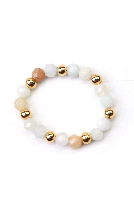 Ring 3.5mm faceted Amazonite